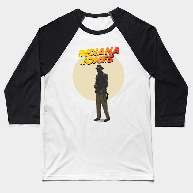 Indiana Jones Baseball T-Shirt by mypointink